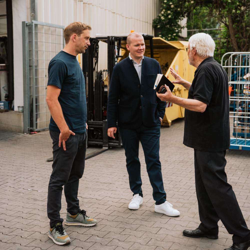 Stefan Mlynek (Li.) / Hendrik Schabsky (Mitte) / Dr. Horst Röhr (Re.)
