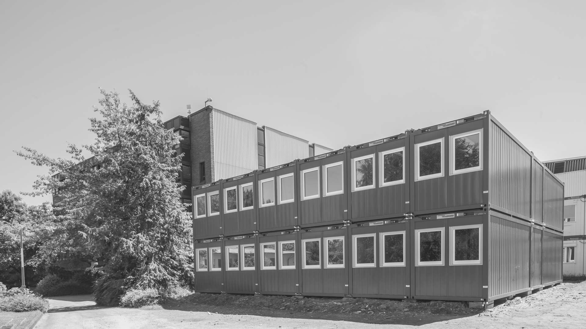 Buerocontainer im Einsatz