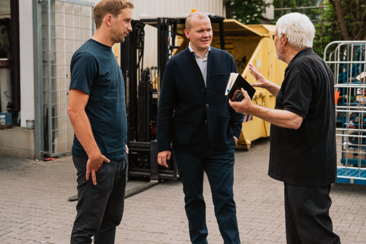 Stefan Mlynek (Li.) / Hendrik Schabsky (Mitte) / Dr. Horst Röhr (Re.)